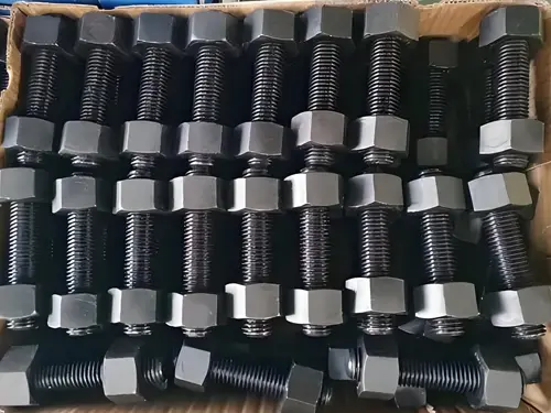 High-strength bolt and nut sets used for steel structure connection assembly in warehouse and workshop buildings