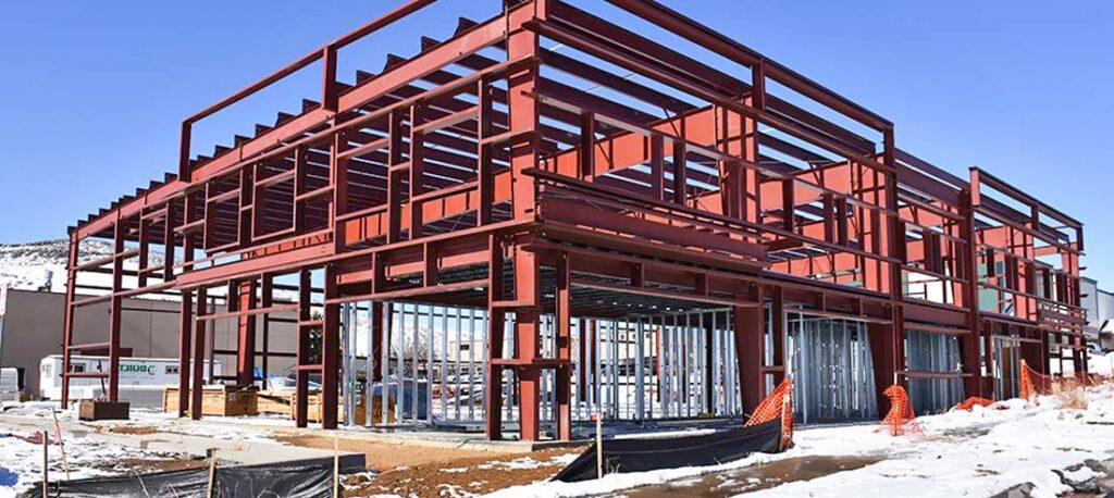 Steel Structure Framework - Multi Storey Building Project