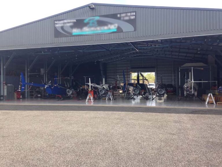 Custom Steel Aircraft Hangar for Gyrocopters and Light Helicraft Storage