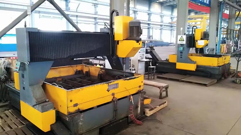 CNC drilling machine for accurate bolt holes in steel beams and plates