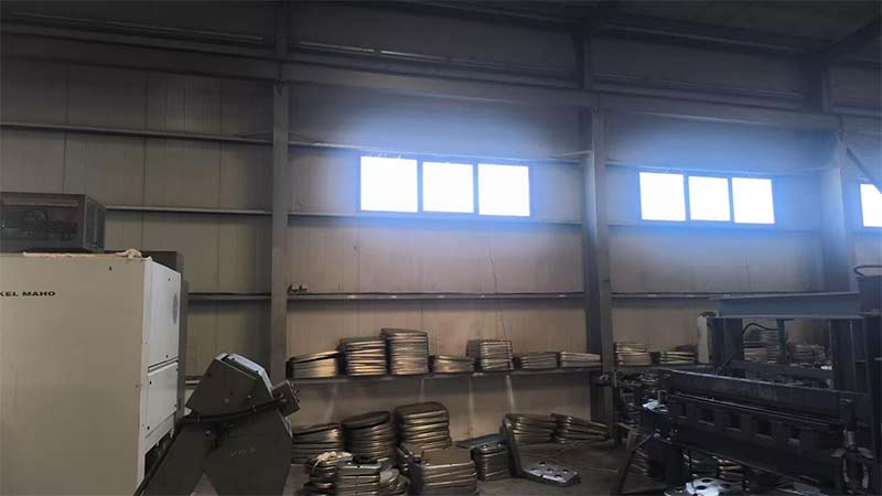 Workshop view showing fabrication environment for an Australia steel warehouse project