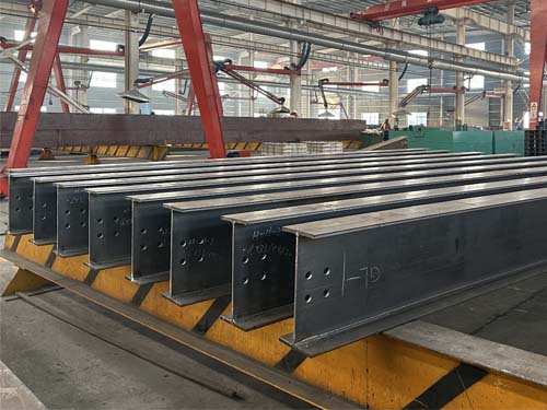 H-beam steel profiles fabricated for prefabricated steel building frames