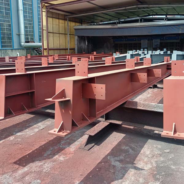 Fabricated steel H beams for prefabricated steel workshop building frames